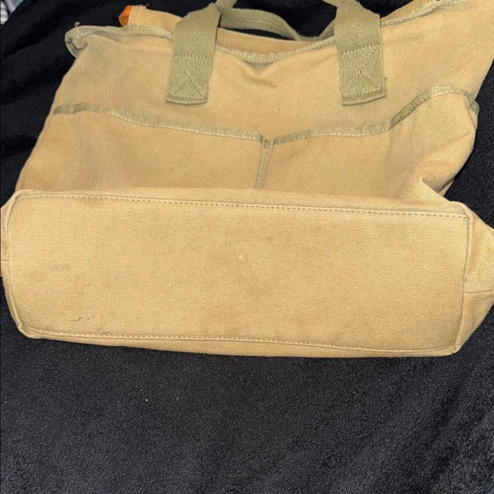Margot Khaki Canvas Tote Blair - Picture 5 of 12
